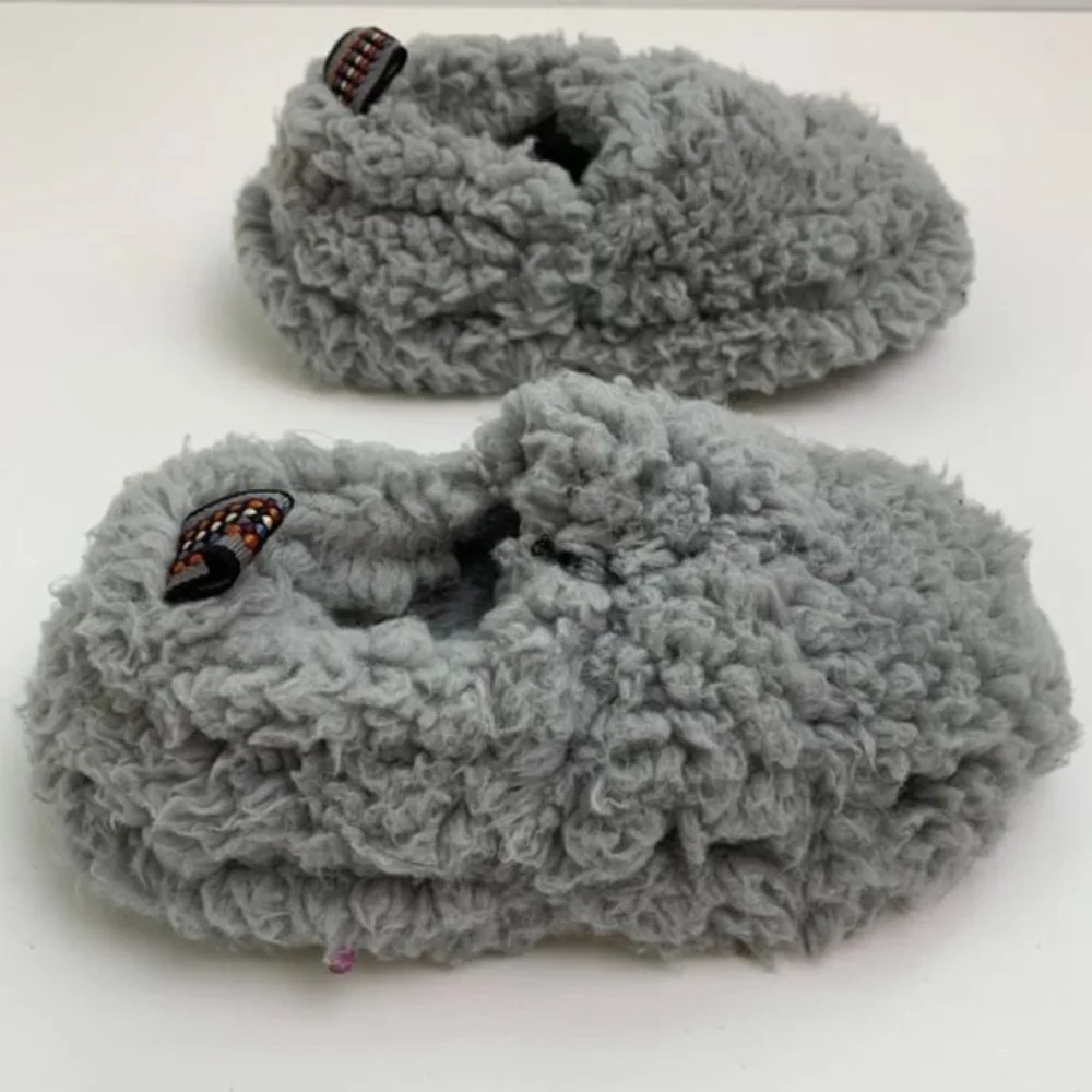 Dearfoams Sleet Skye Teddy Closed Back Slippers